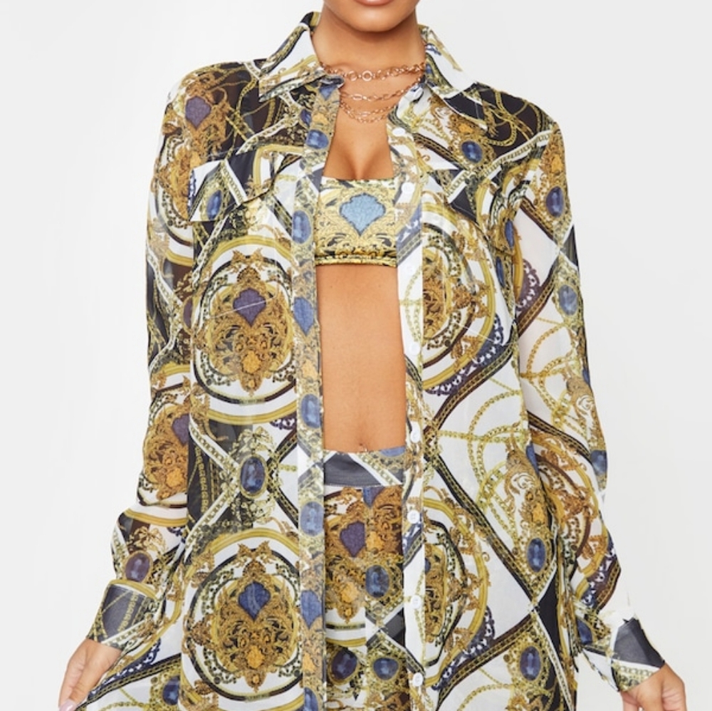 Multi chain oversized shirt - Picture 1 of 4
